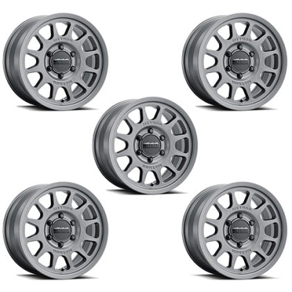 Ford Performance 17" x 8.5" Matte Black Set Of Five Off Road Wheels By Method