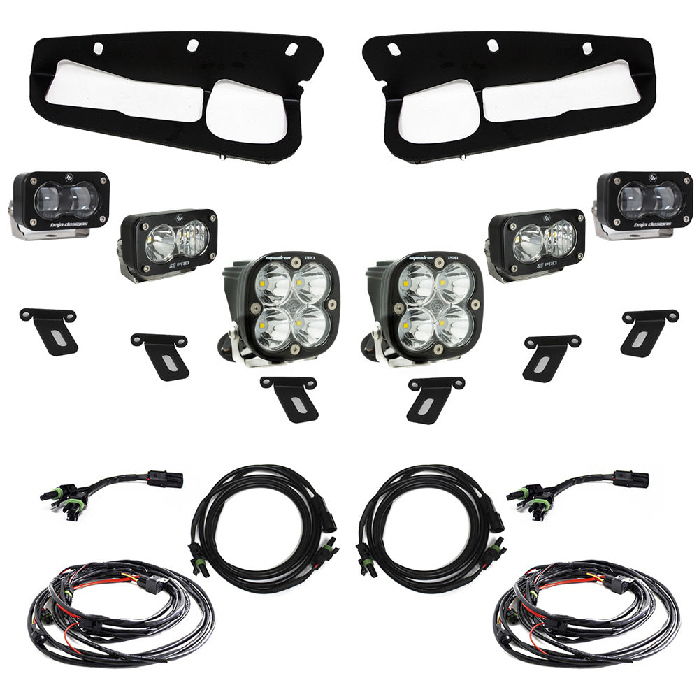 Baja Designs 21+ Ford Bronco w/Steel Bumper S2 SAE Pro Fog Pocket Light Kit
