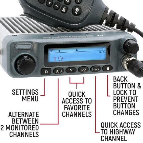 Ford Bronco G1 Two-Way GMRS Mobile Radio Kit | Rugged Radios