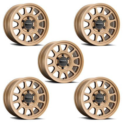 Ford Performance 17" x 8.5" Matte Black Set Of Five Off Road Wheels By Method