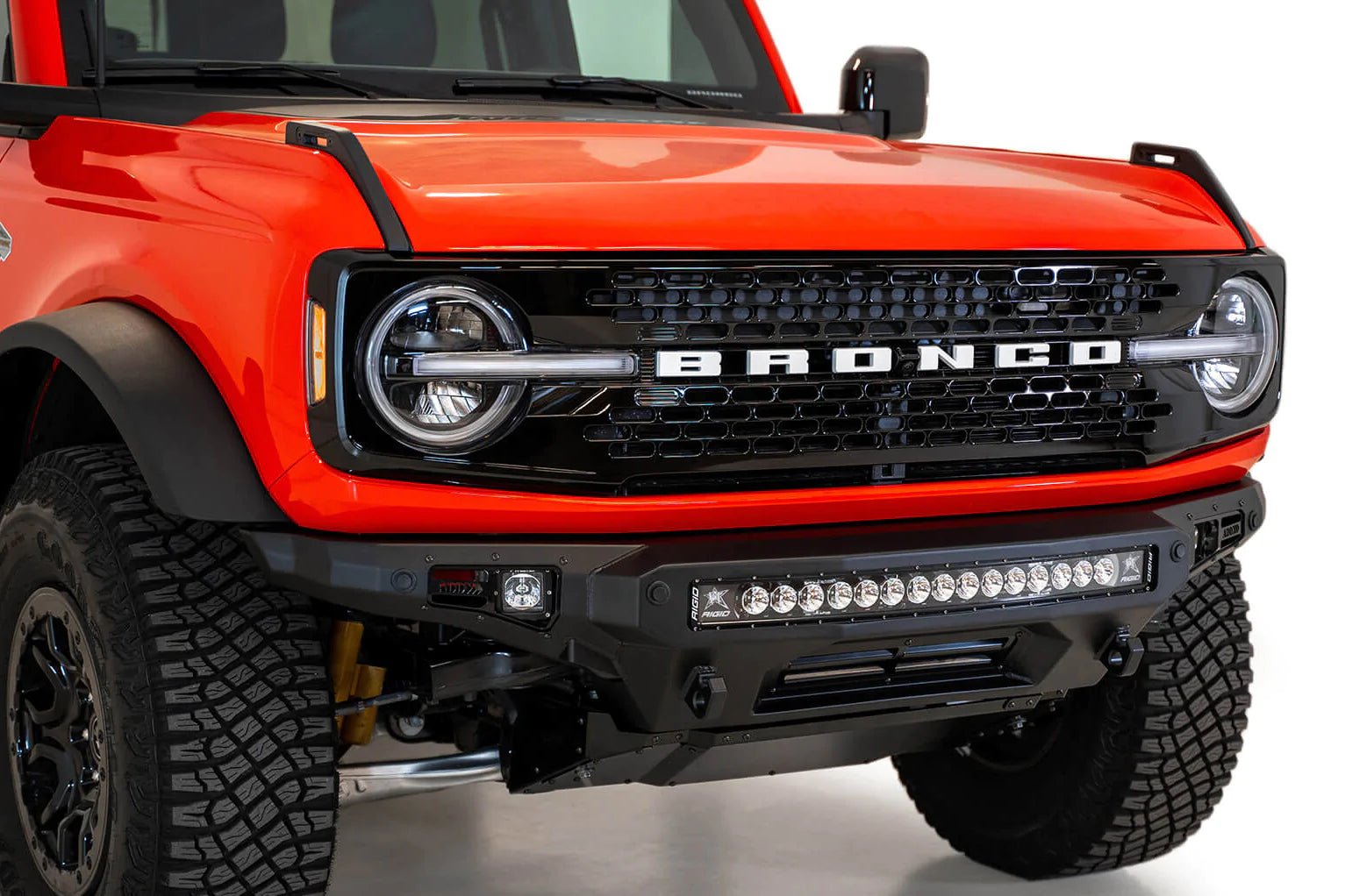 2021-2022 Ford Bronco Stealth Fighter Front Bumper | Addictive Desert Designs