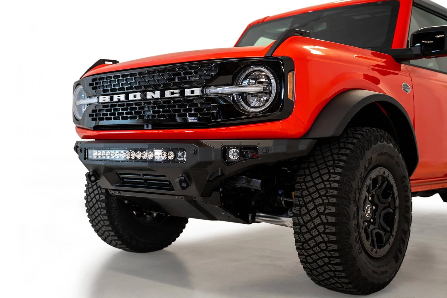 2021-2022 Ford Bronco Stealth Fighter Front Bumper | Addictive Desert Designs