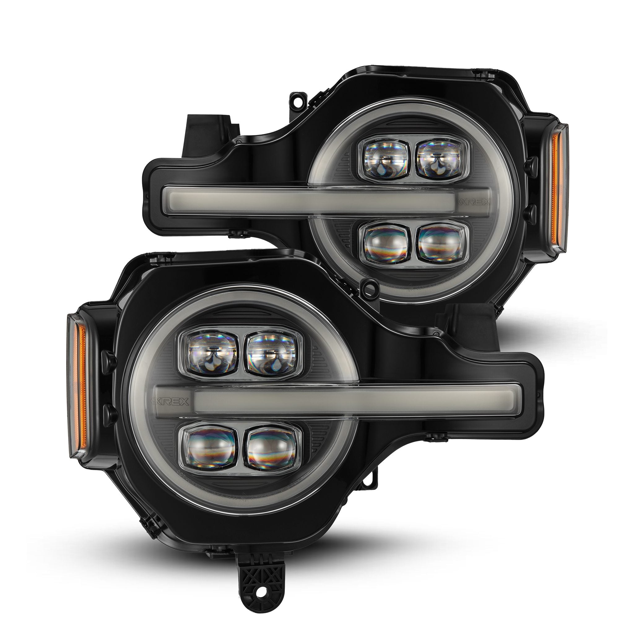 alpharex led headlights bronco