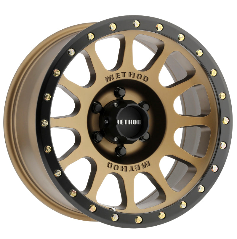 Ford Bronco Method MR305 NV 18x9 -12mm Offset 6x5.5 108mm CB Method Bronze/Black Street Loc Wheel