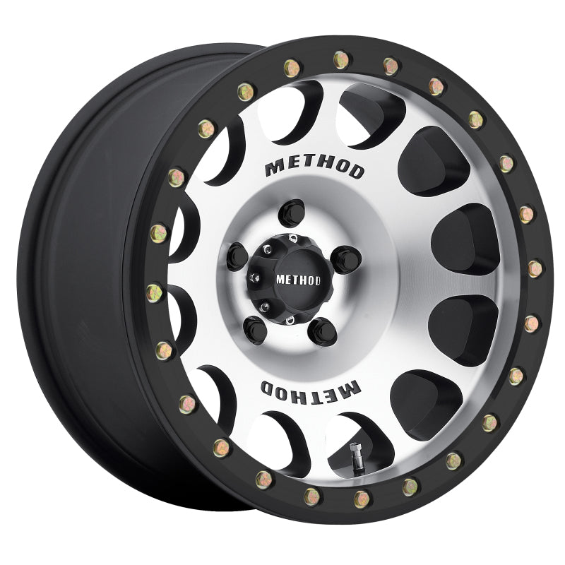 Ford Bronco Method MR105 Beadlock 17x9 -38mm Offset 6x5.5 108mm CB Machined w/Matte Black Ring Wheel