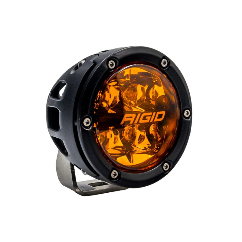 Rigid Industries 360-Series 4in SAE Fog w/ Amber PRO Lens Pair