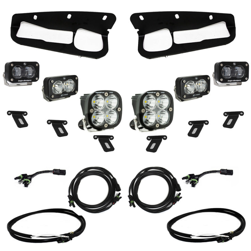 Baja Designs 21+ Ford Bronco w/Steel Bumper S2 SAE Pro Fog Pocket Light Kit