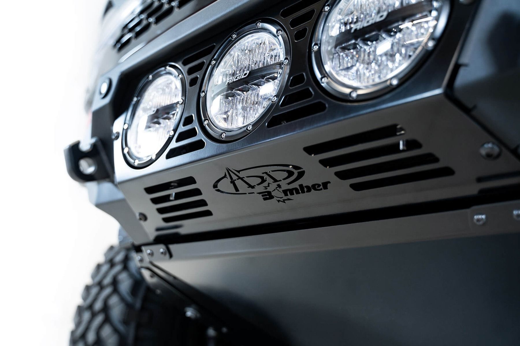 Bomber Front Bumper with Rigid Light Mounts