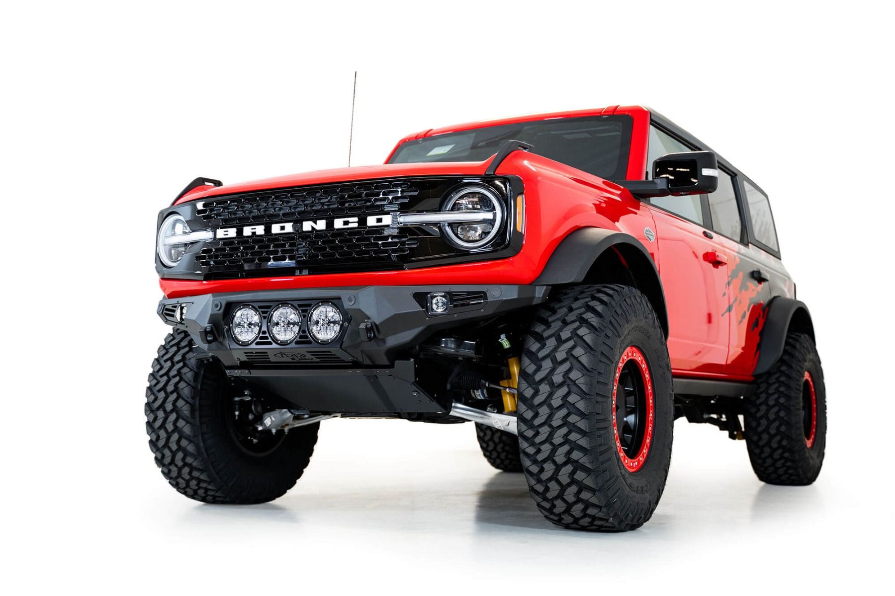 Bomber Front Bumper with Rigid Light Mounts