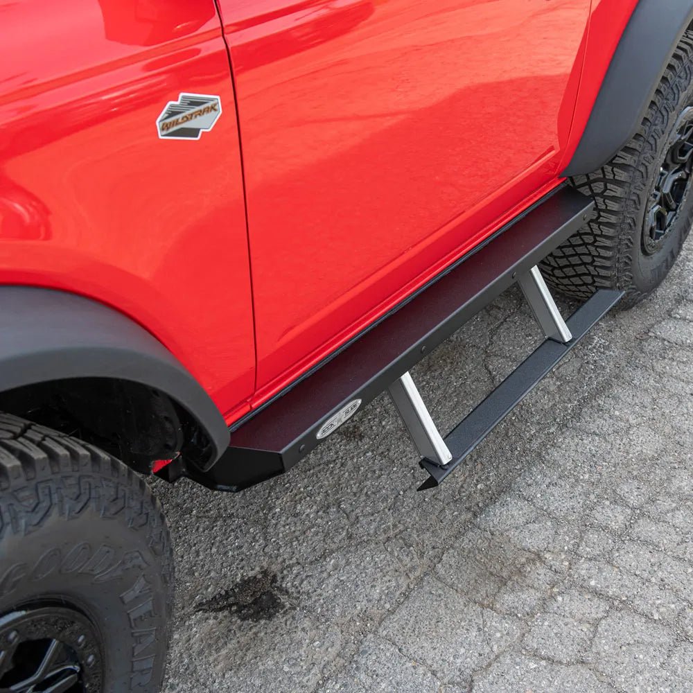Bronco 2 Door Step Slider Rock Slider with Electronic step | Rock Slide Engineering