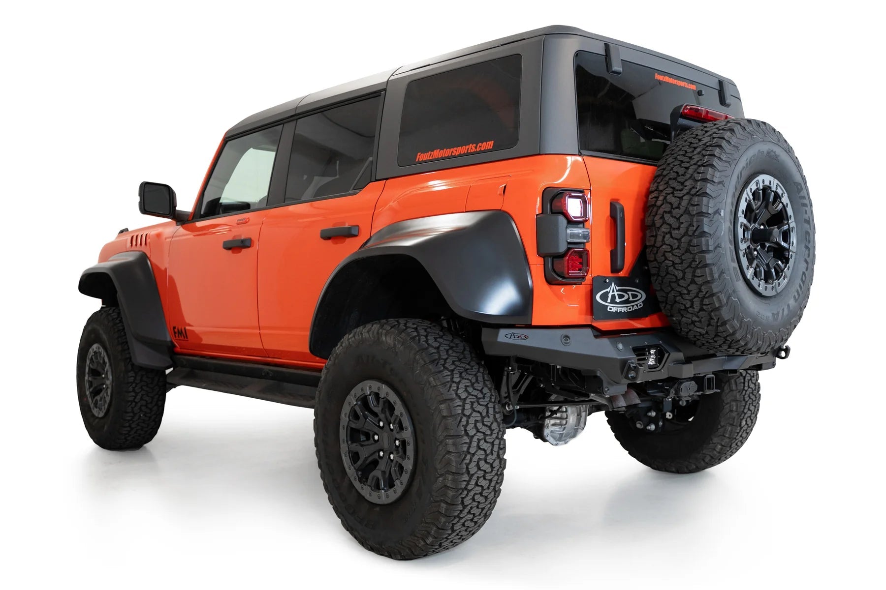 Bronco Raptor Rear Bomber Bumper | Addictive Desert Designs