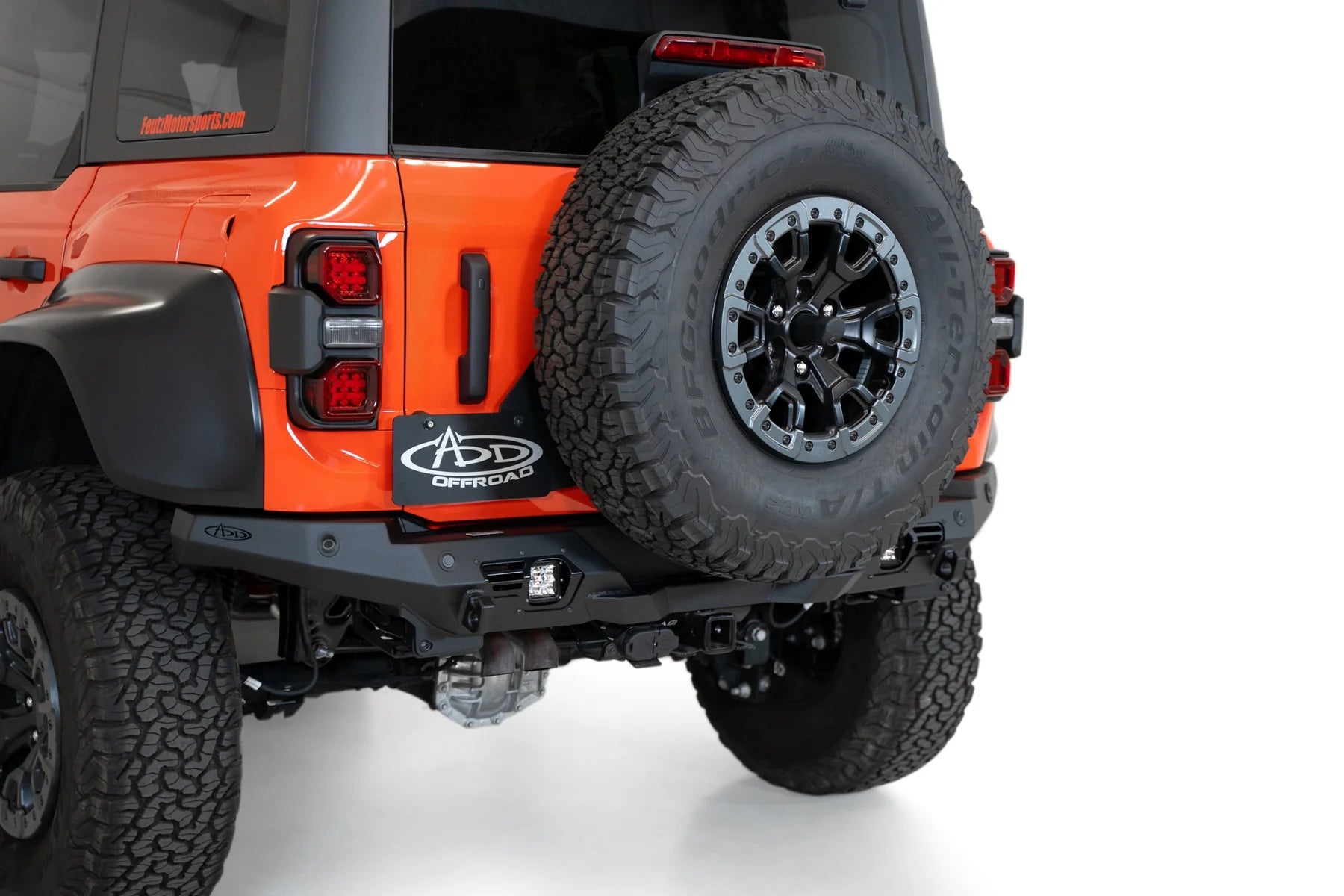 Bronco Raptor Rear Bomber Bumper | Addictive Desert Designs