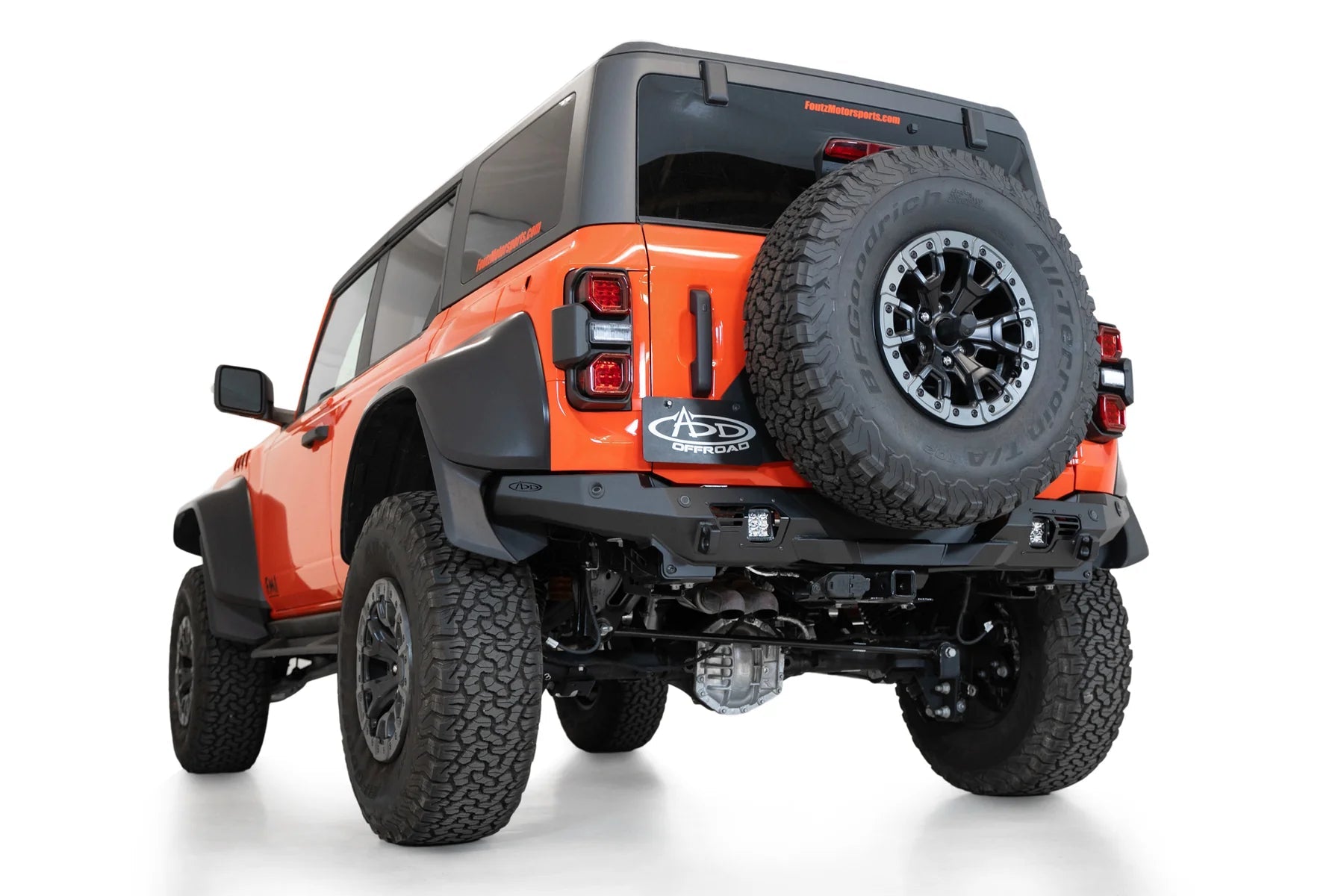 Bronco Raptor Rear Bomber Bumper | Addictive Desert Designs