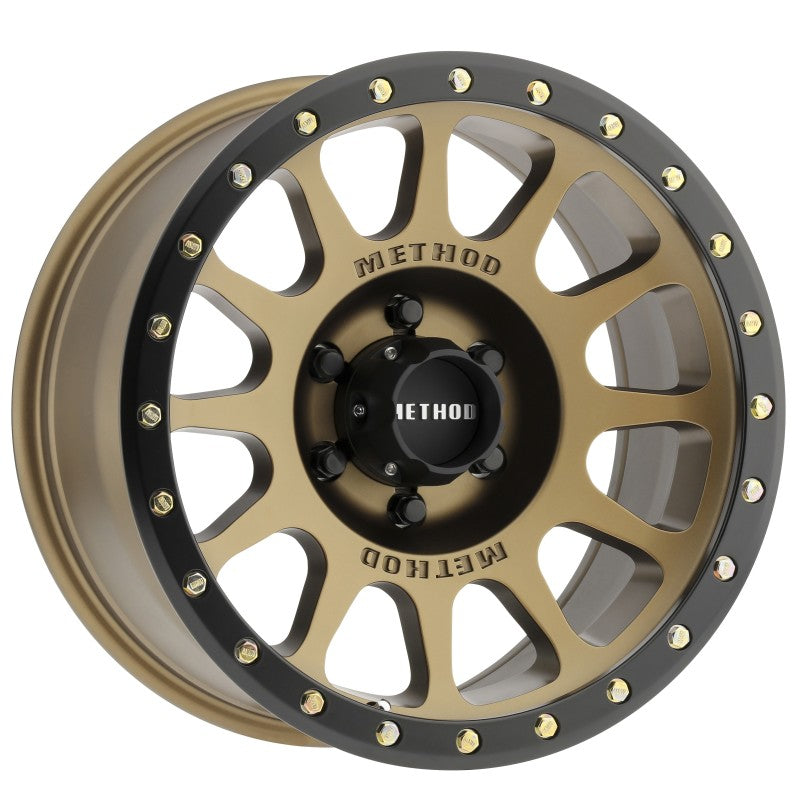 Ford Bronco Method MR305 NV 18x9 0mm Offset 6x5.5 108mm CB Method Bronze/Black Street Loc Wheel