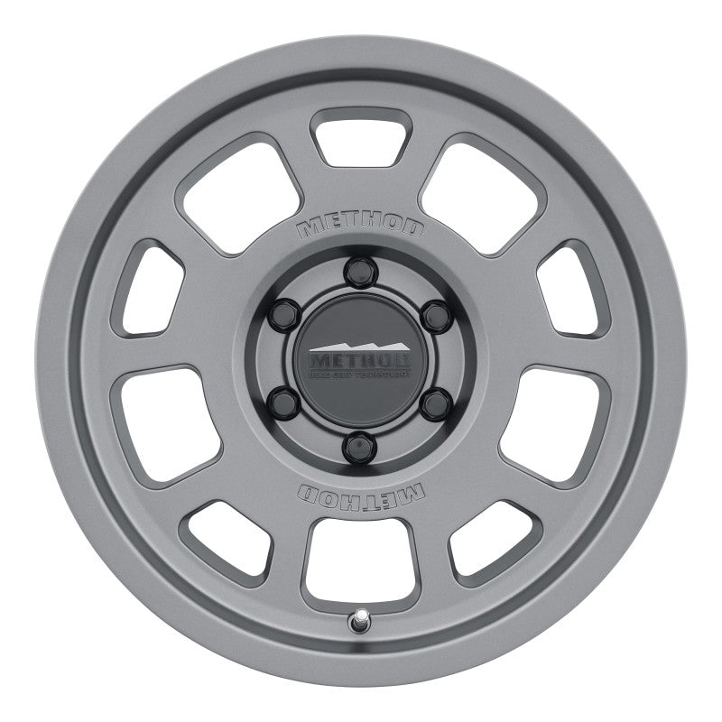 Ford Bronco Method MR705 17x8.5 0mm Offset 6x5.5 106.25mm CB Titanium Wheel