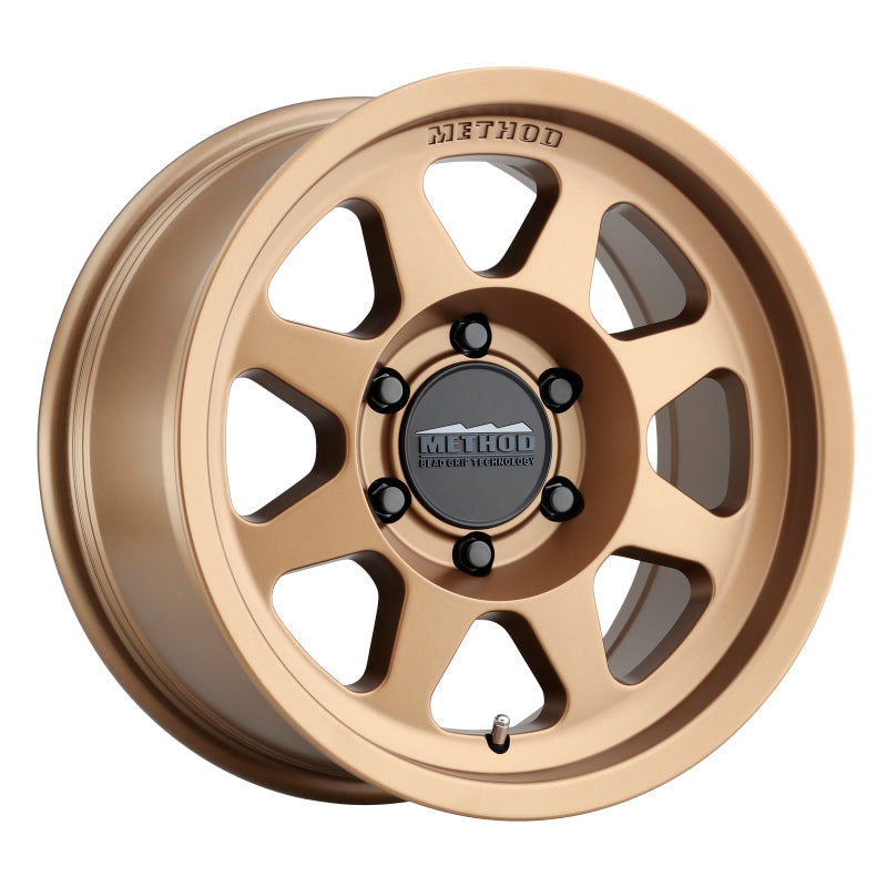 Ford Bronco Method MR701 17x8.5 0mm Offset 6x5.5 106.25mm CB Method Bronze Wheel