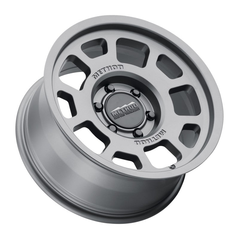 Ford Bronco Method MR705 17x8.5 0mm Offset 6x5.5 106.25mm CB Titanium Wheel