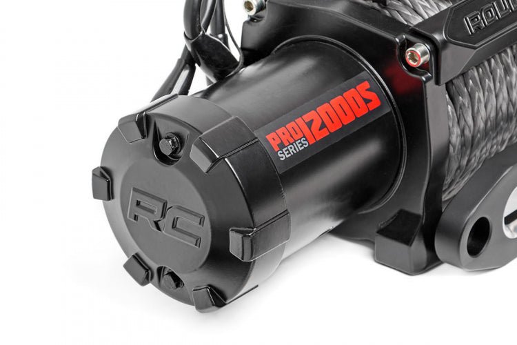 Ford Bronco 12000Lb Pro Series Winch w Synthetic Rope | Rough Country