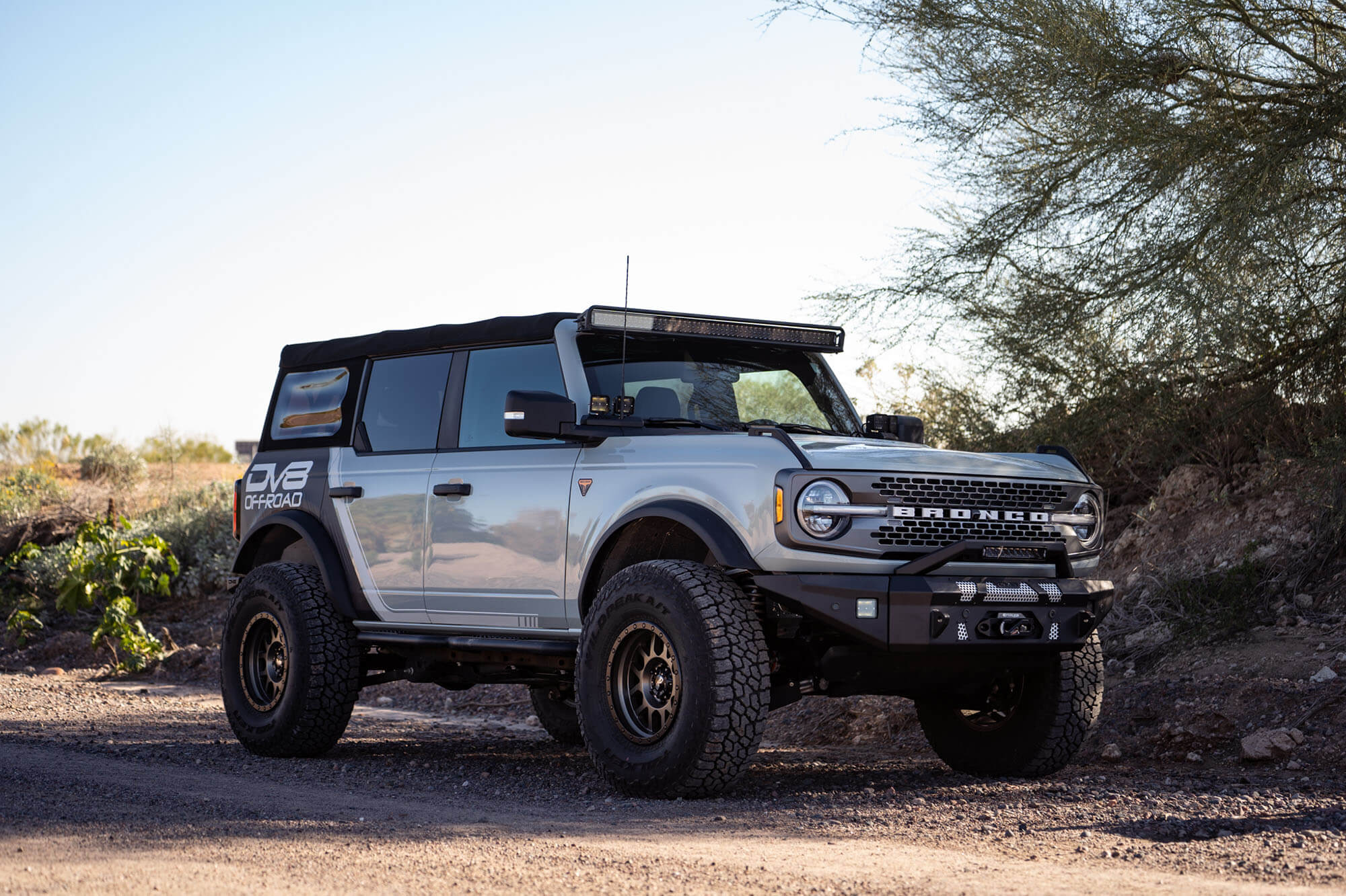 Ford Bronco 52-Inch Elite 42,000 Lumens LED Light Bar Mount and Light Bar | DV8 Offroad