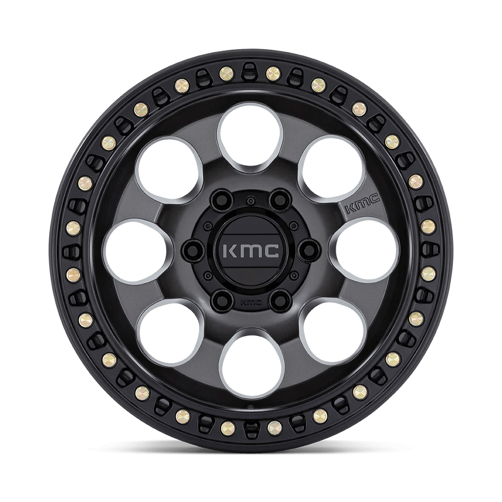 Ford Bronco RIOT SBL Wheel Anthracite w Satin Black Lip | KMC