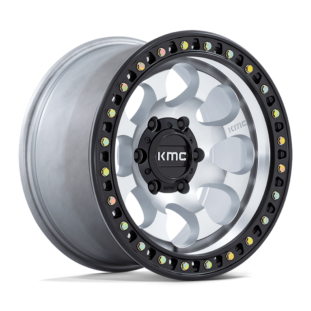 Ford Bronco RIOT SBL Wheel Machined w Satin Black Lip | KMC