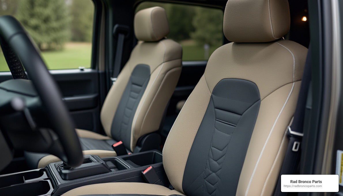 Seat Savvy: Must-Have Covers for the 2025 Bronco