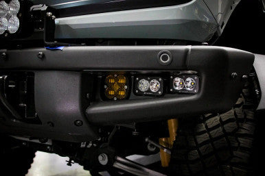 Baja Designs 2021+ Ford Bronco SAE Fog Pocket Kit; Steel Bumpers