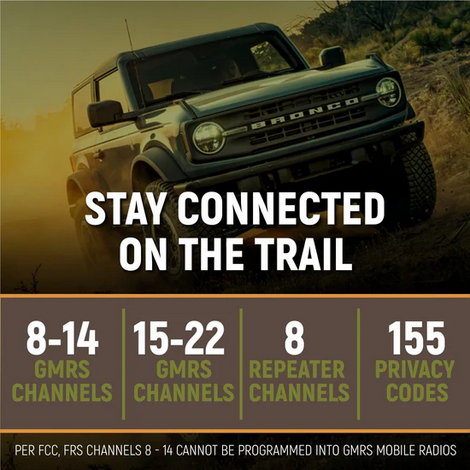 Ford Bronco G1 Two-Way GMRS Mobile Radio Kit | Rugged Radios