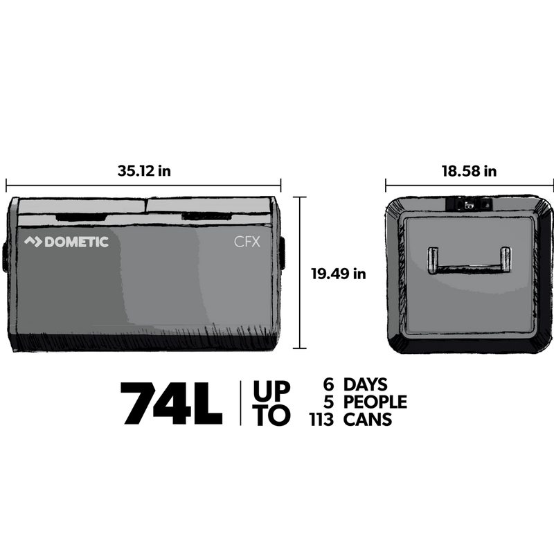Dometic 75L Electric Cooler CFX3 75DZ