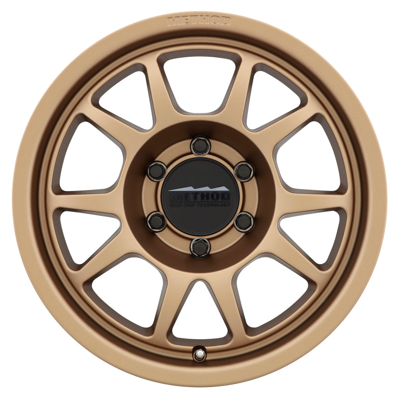 Ford Bronco Method MR702 17x8.5 0mm Offset 6x5.5 106.25mm CB Method Bronze Wheel