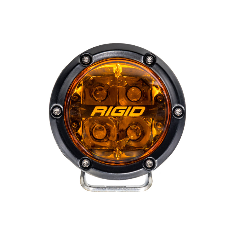 Rigid Industries 360-Series 4in SAE Fog w/ Amber PRO Lens Pair