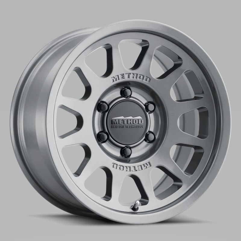 Ford Bronco Method MR703 16x8 0mm Offset 6x5.5 106.25mm CB Gloss Titanium Wheel