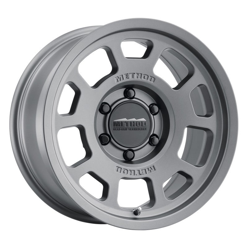 Ford Bronco Method MR705 17x8.5 0mm Offset 6x5.5 106.25mm CB Titanium Wheel