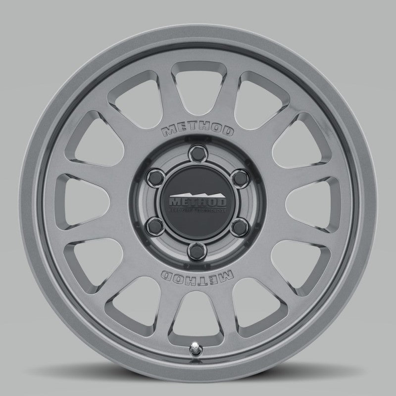 Ford Bronco Method MR703 17x8.5 0mm Offset 6x5.5 106.25mm CB Gloss Titanium Wheel