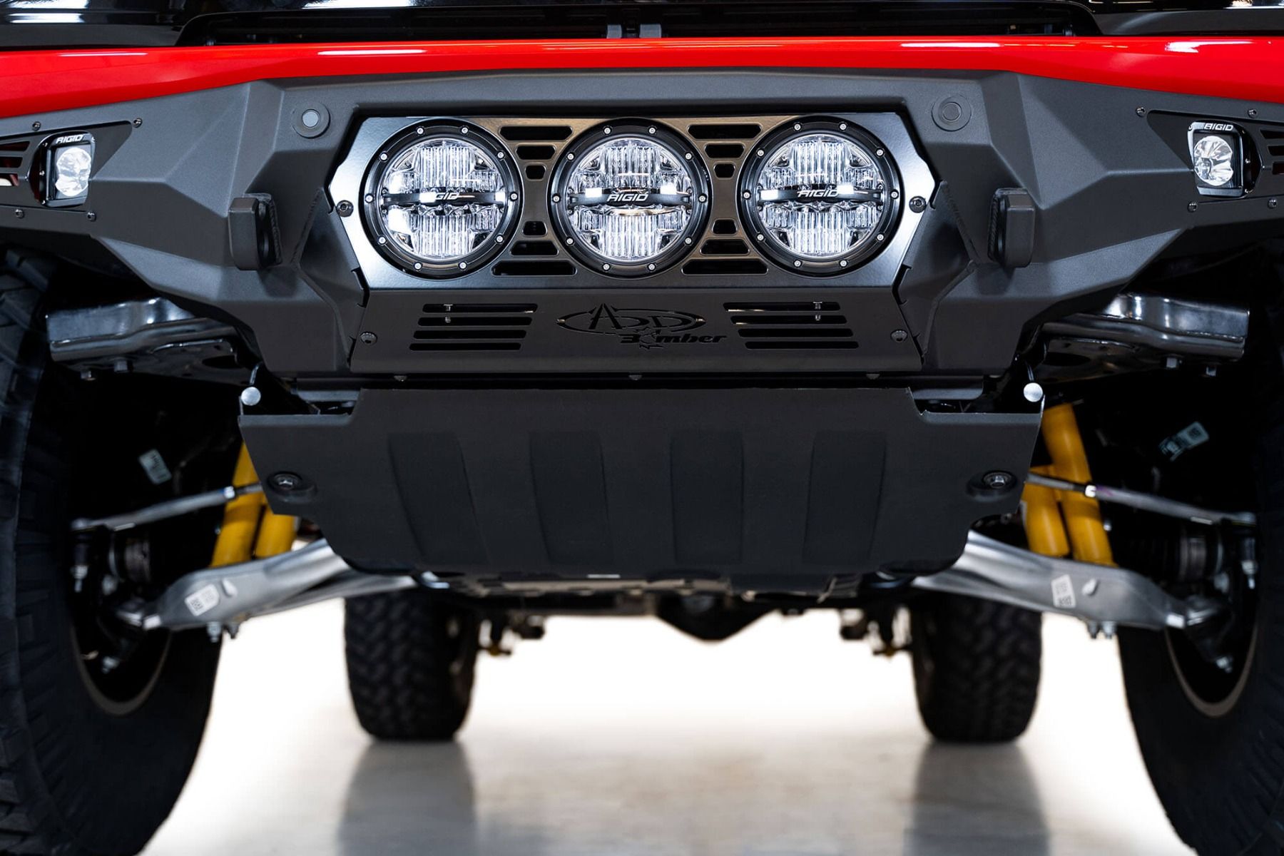 Bomber Front Bumper with Rigid Light Mounts