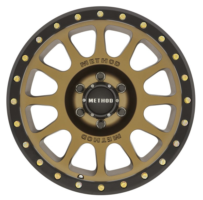 Ford Bronco Method MR305 NV 18x9 0mm Offset 6x5.5 108mm CB Method Bronze/Black Street Loc Wheel