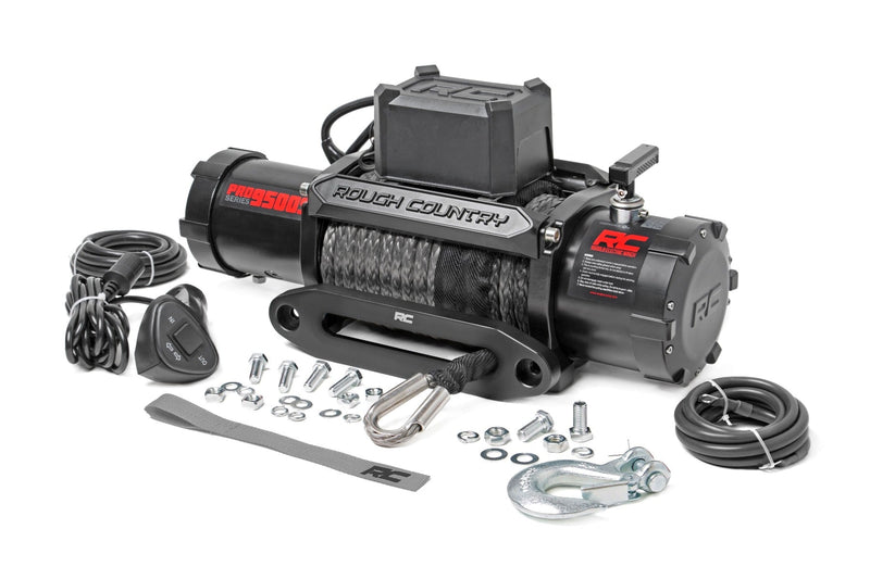 Ford Bronco 9500Lb Winch w Synthetic Rope | Rough Country