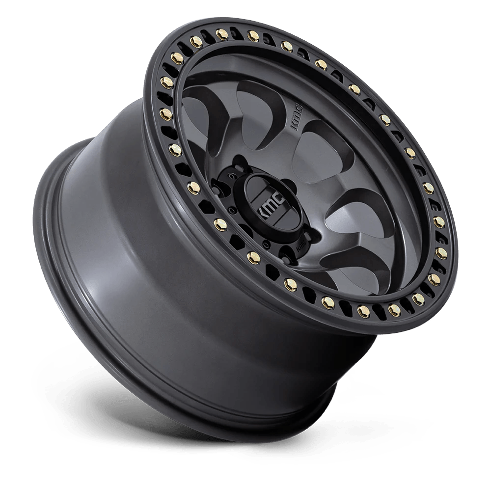 Ford Bronco RIOT SBL Wheel Anthracite w Satin Black Lip | KMC