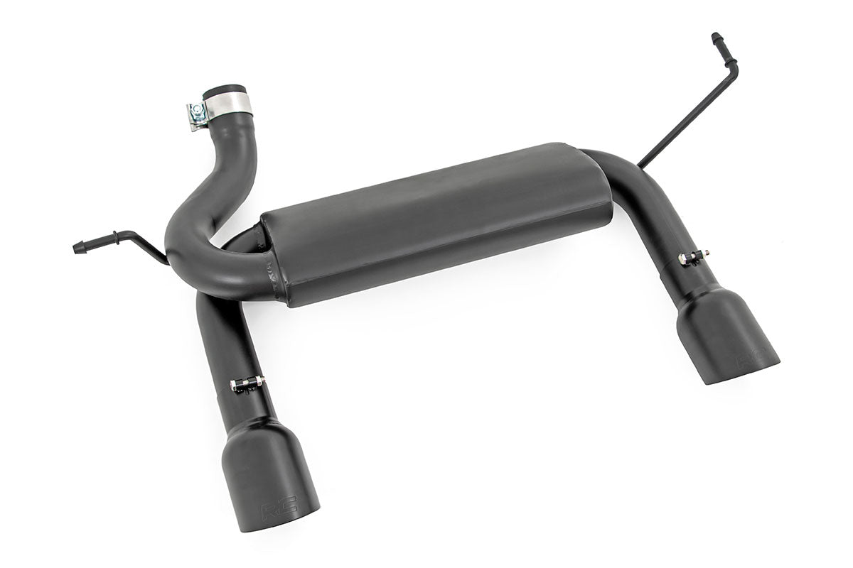 Performance Dual Exit Exhaust System Ford Bronco 2021+ with Black Tips | Rough Country